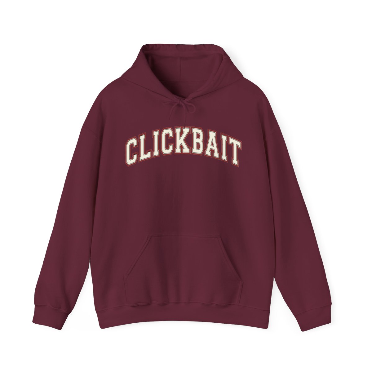Fanjoy “Clickbait” by David Dobrik & Patched red Hoodie size Med - alternate angle 4, merchandise