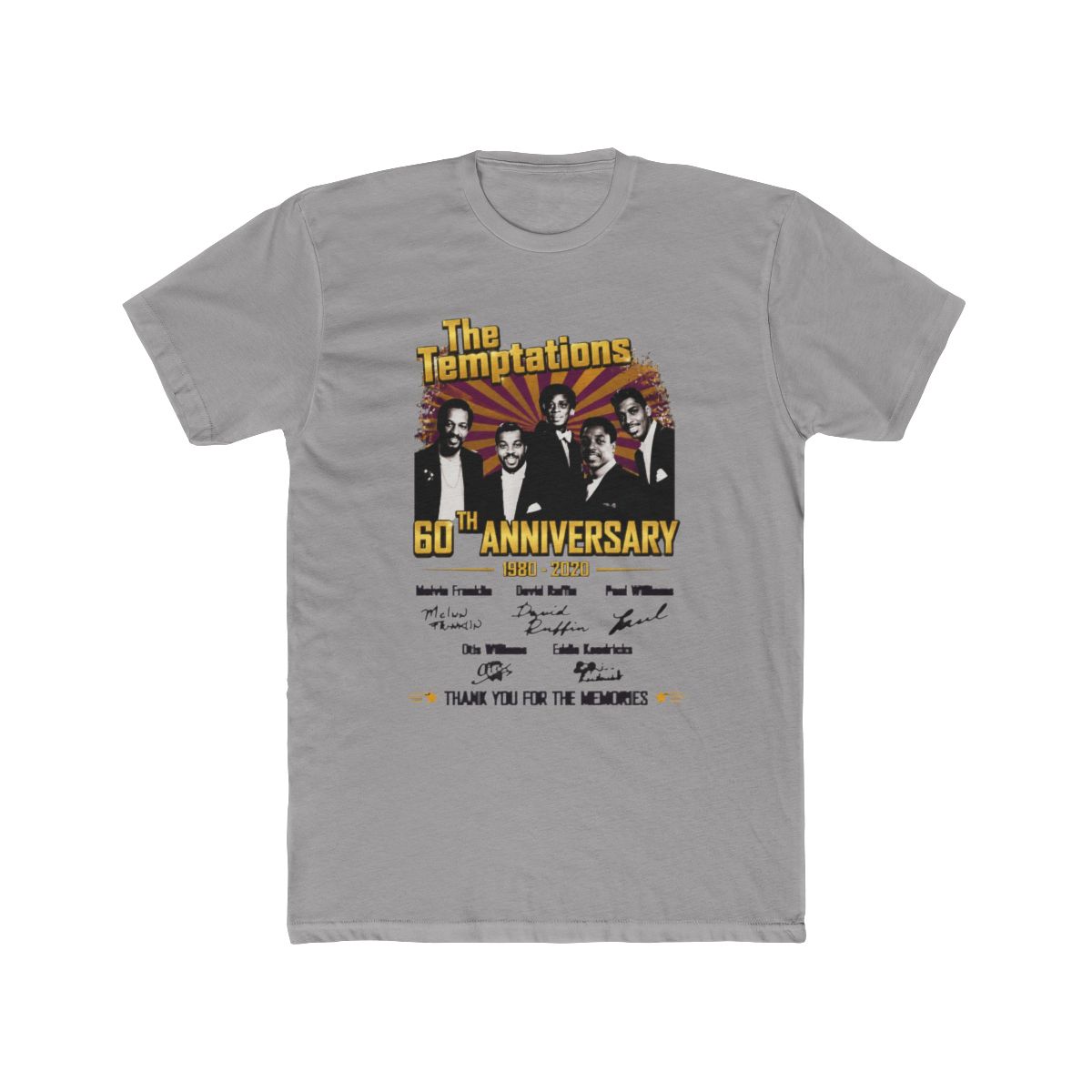 The Temptations 60th Anniversary Thank You The Memories Shirt P431439 | David Dobrik - Official t-shirts merchandise