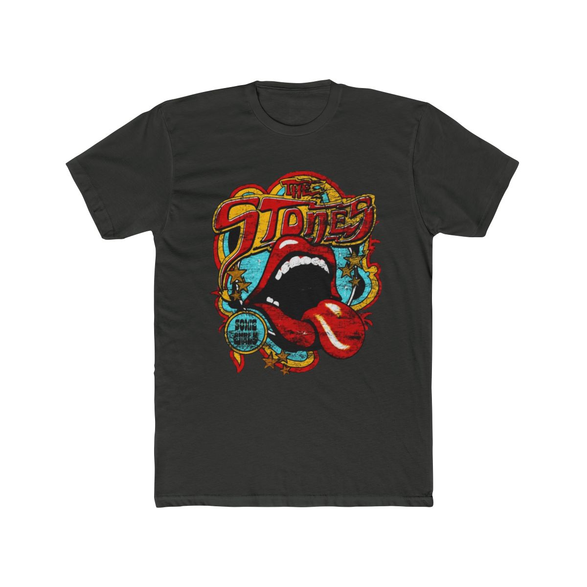Rolling Stones Men S Retro 70 S Vibe Vintage T Shirt Black B07kllfgsl P91160 | David Dobrik - alternate angle 5, merchandise