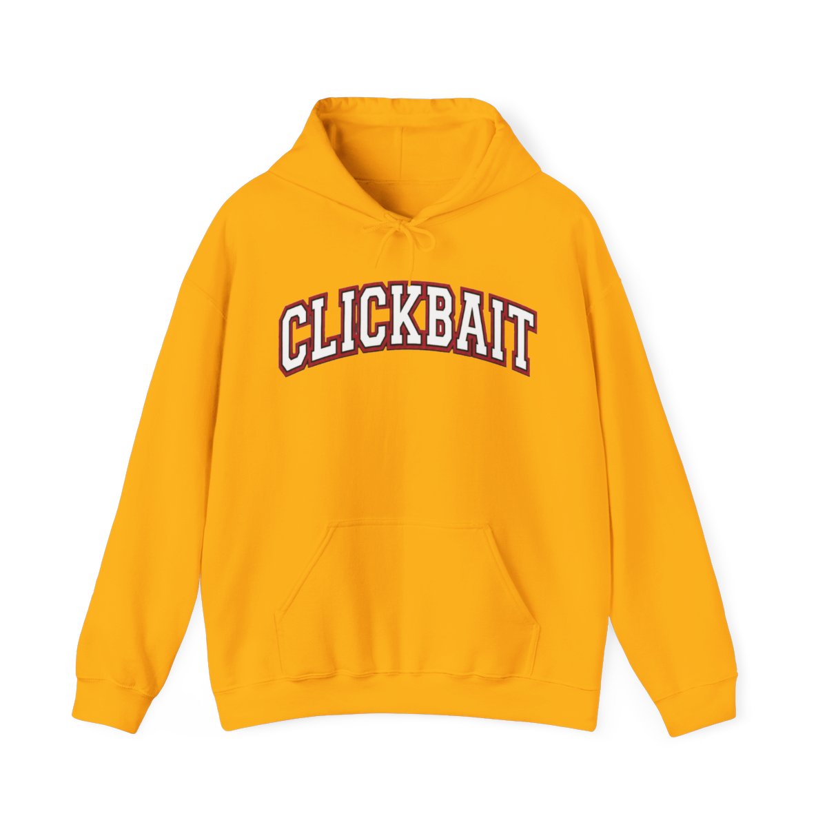 Clickbait David Dobrik Black Hoodie Hoodie Maroon & White Logo Adult Sz S - alternate angle 2, merchandise