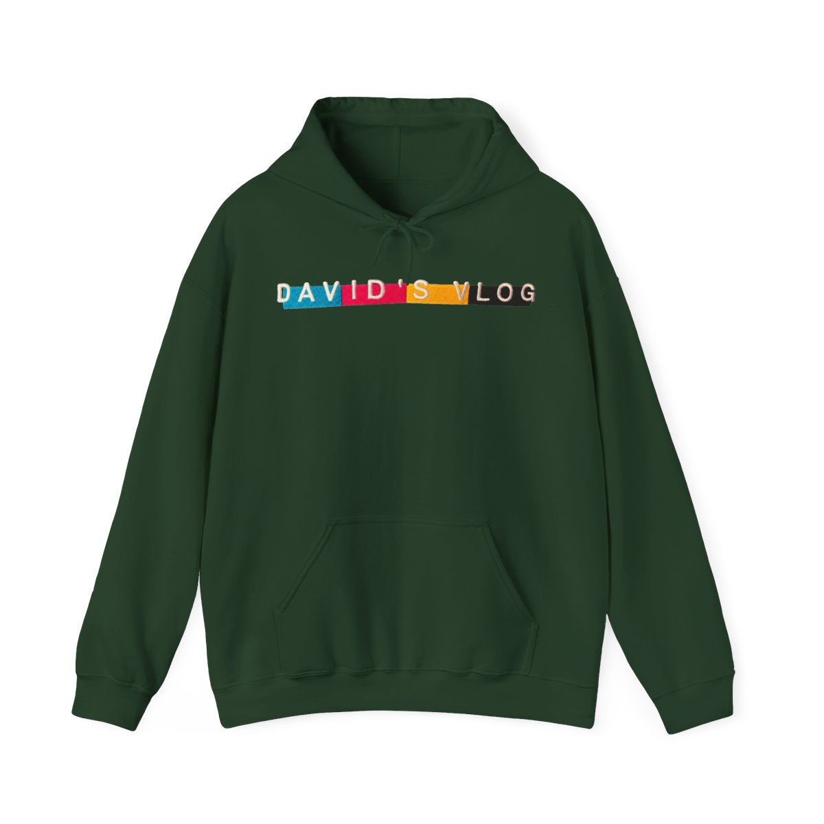 Vlog Squad-David Dobrik merch; green hoodie... - alternate angle 5, merchandise