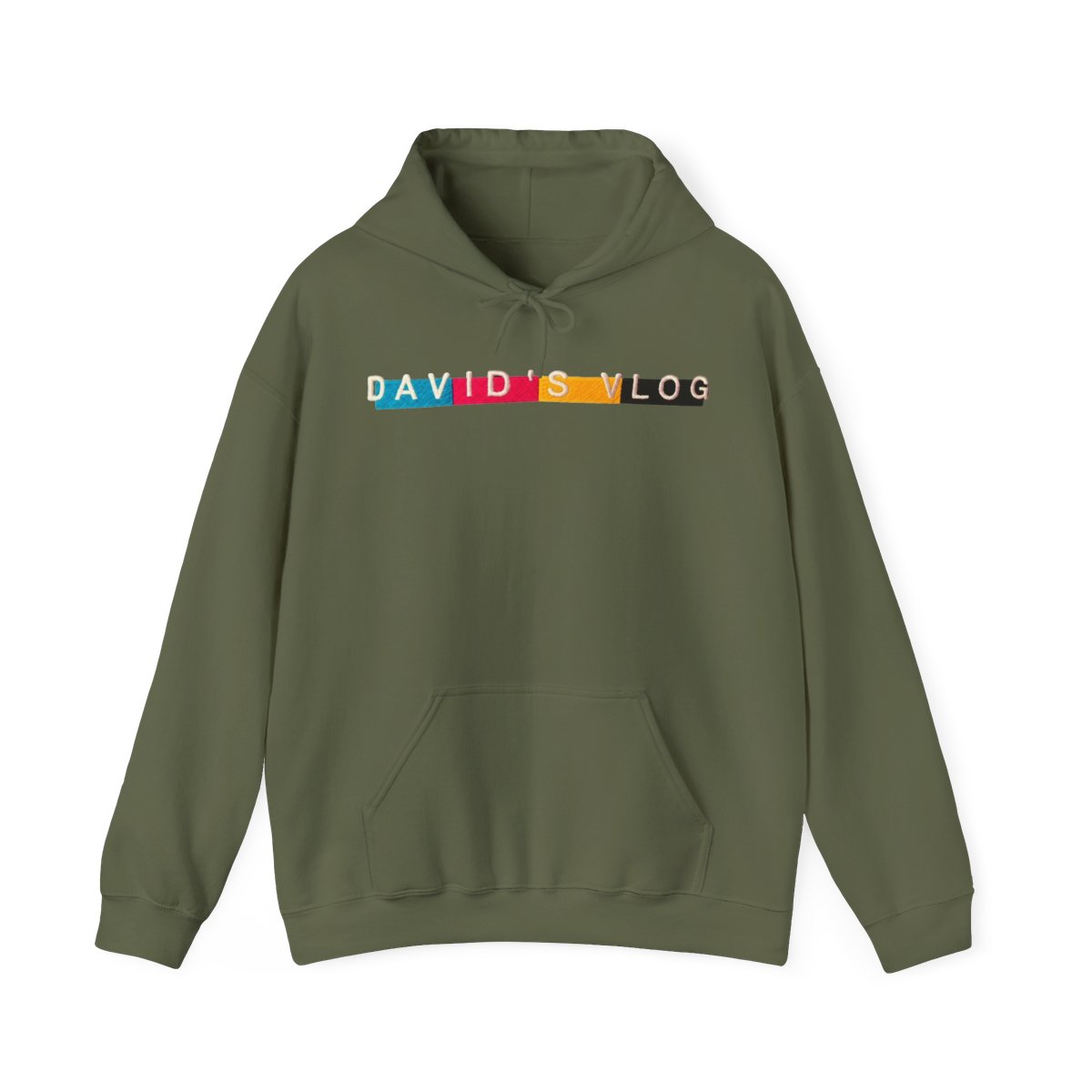 Vlog Squad-David Dobrik merch; green hoodie... - alternate angle 4, merchandise