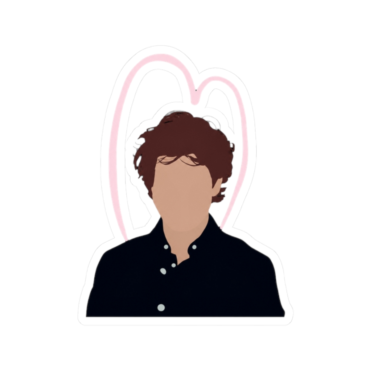 david dobrik neon light insta pic Sticker - alternate angle 3, merchandise