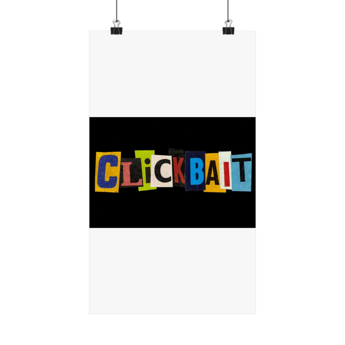 Clickbait - RansomNote Posters and Art | David Dobrik - Official Posters & Wall Art merchandise